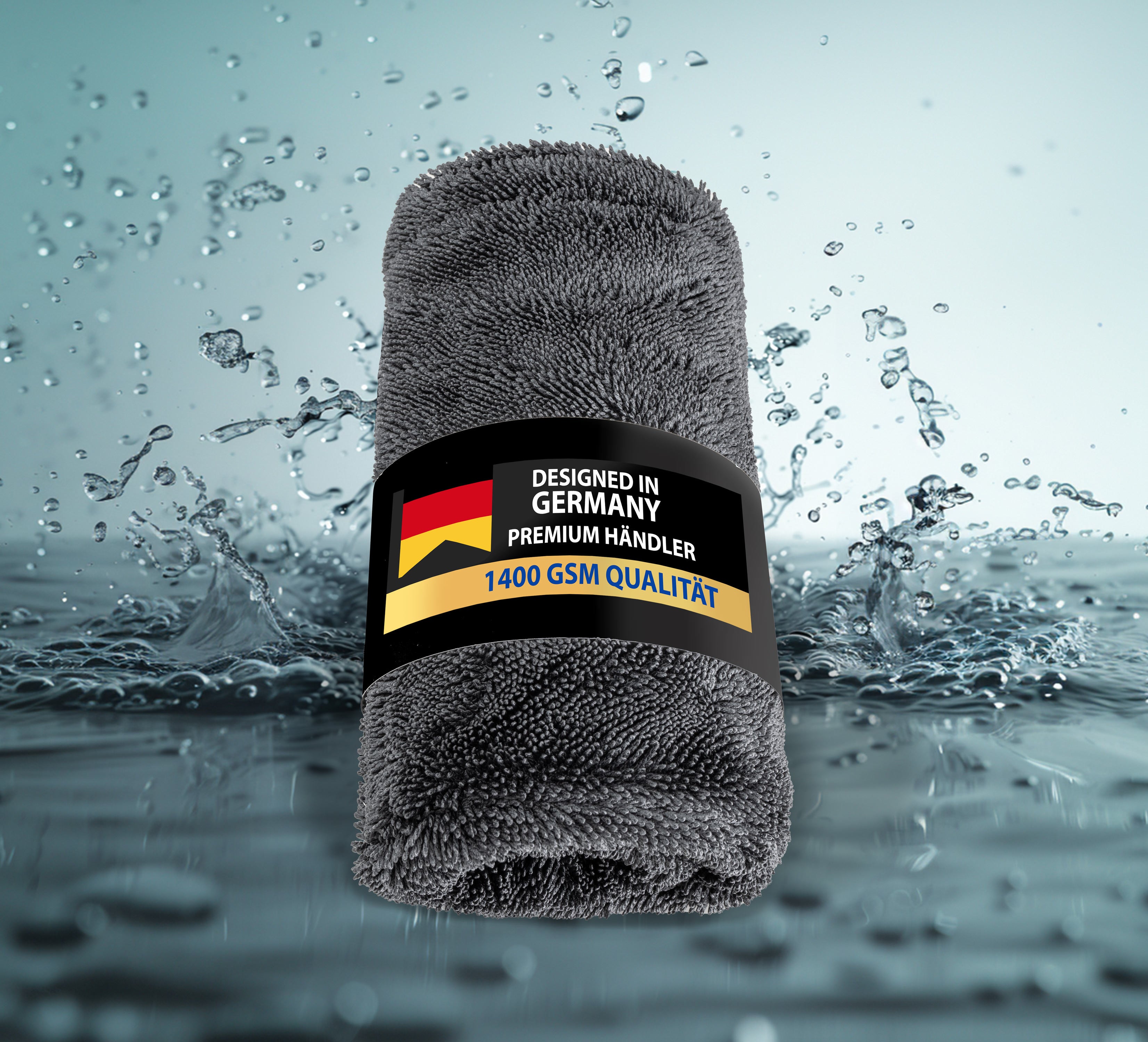 Microfiber cloth GRAY 1400 GSM