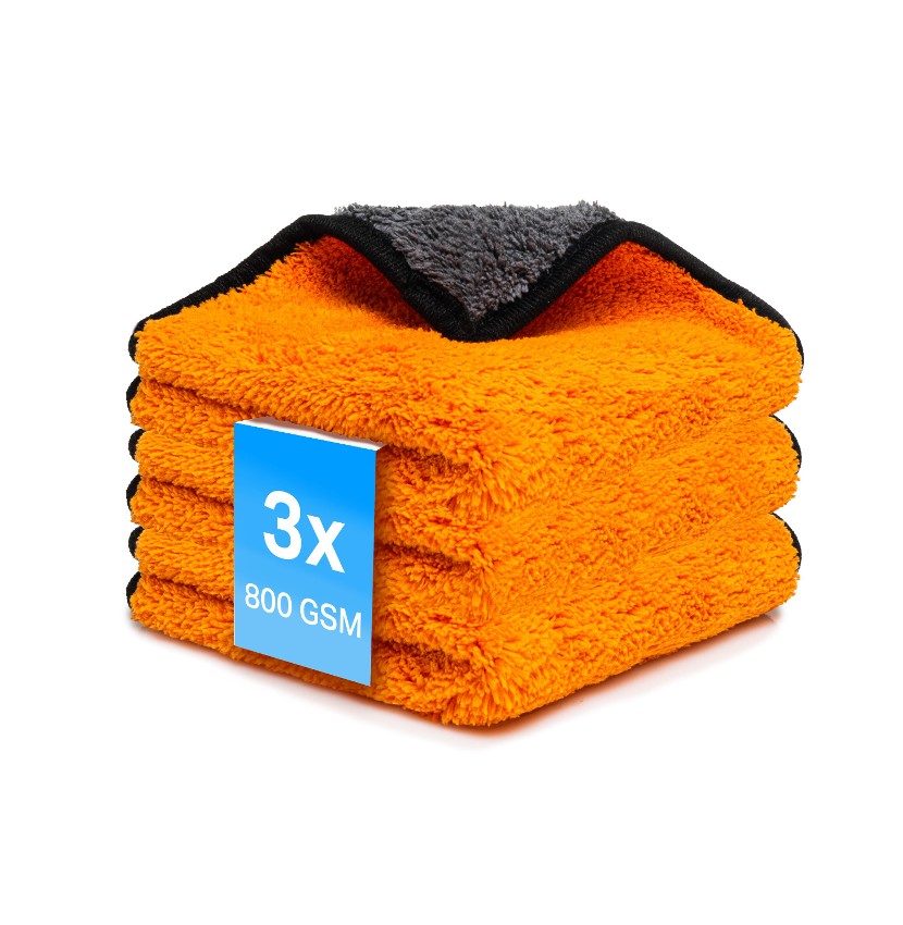 Microfiber cloth ORANGE 800 GSM