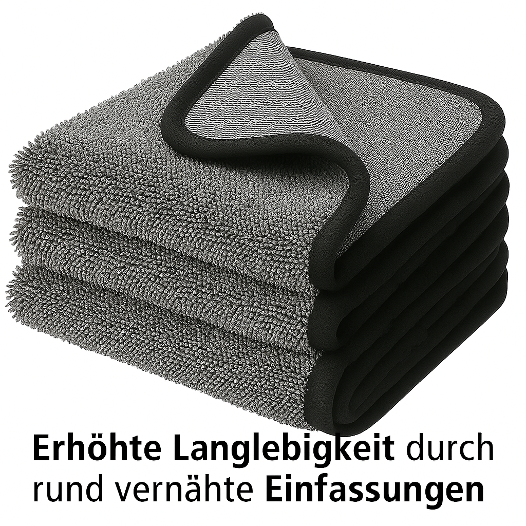 Special Mikrofasertuch 600GSM mit zwei unterschiedlichen Seiten 3xStück 30x30cm