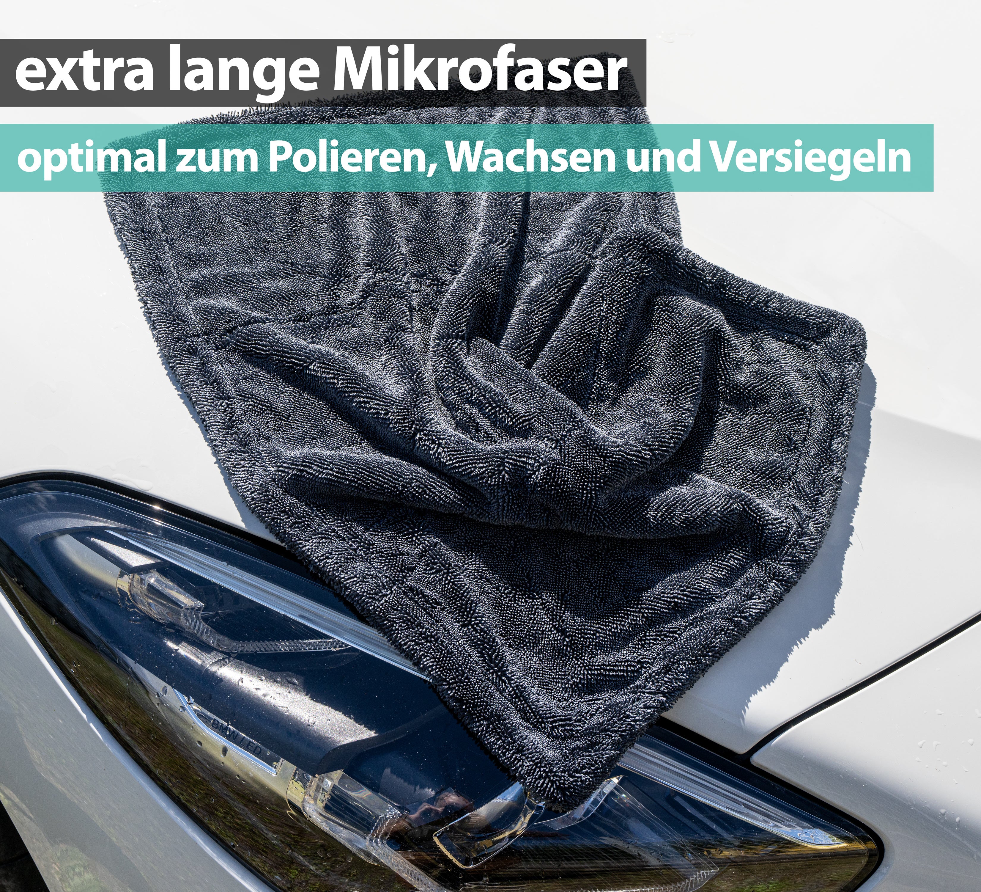 Microfiber cloth GRAY 1400 GSM
