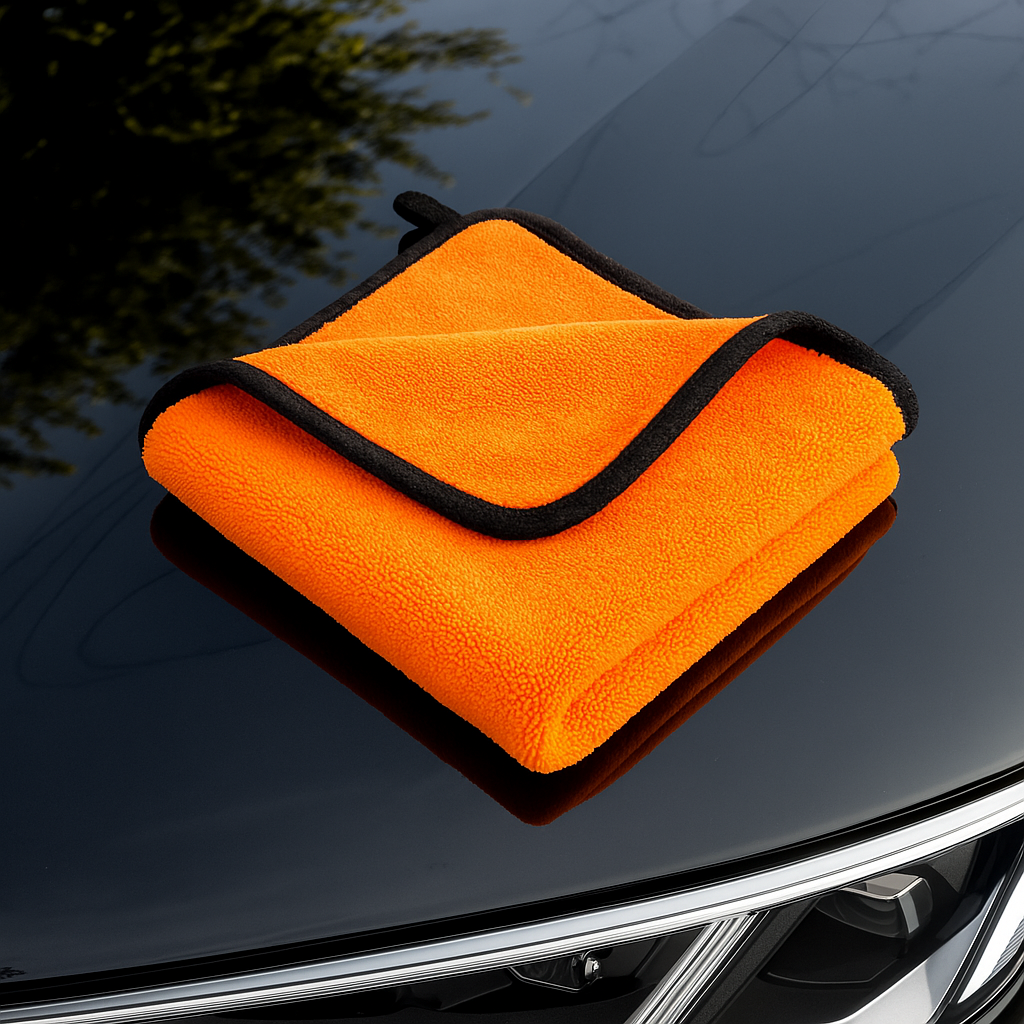 600GSM Mikrofasertuch Orange/Orange 3 x Stück 30x30cm