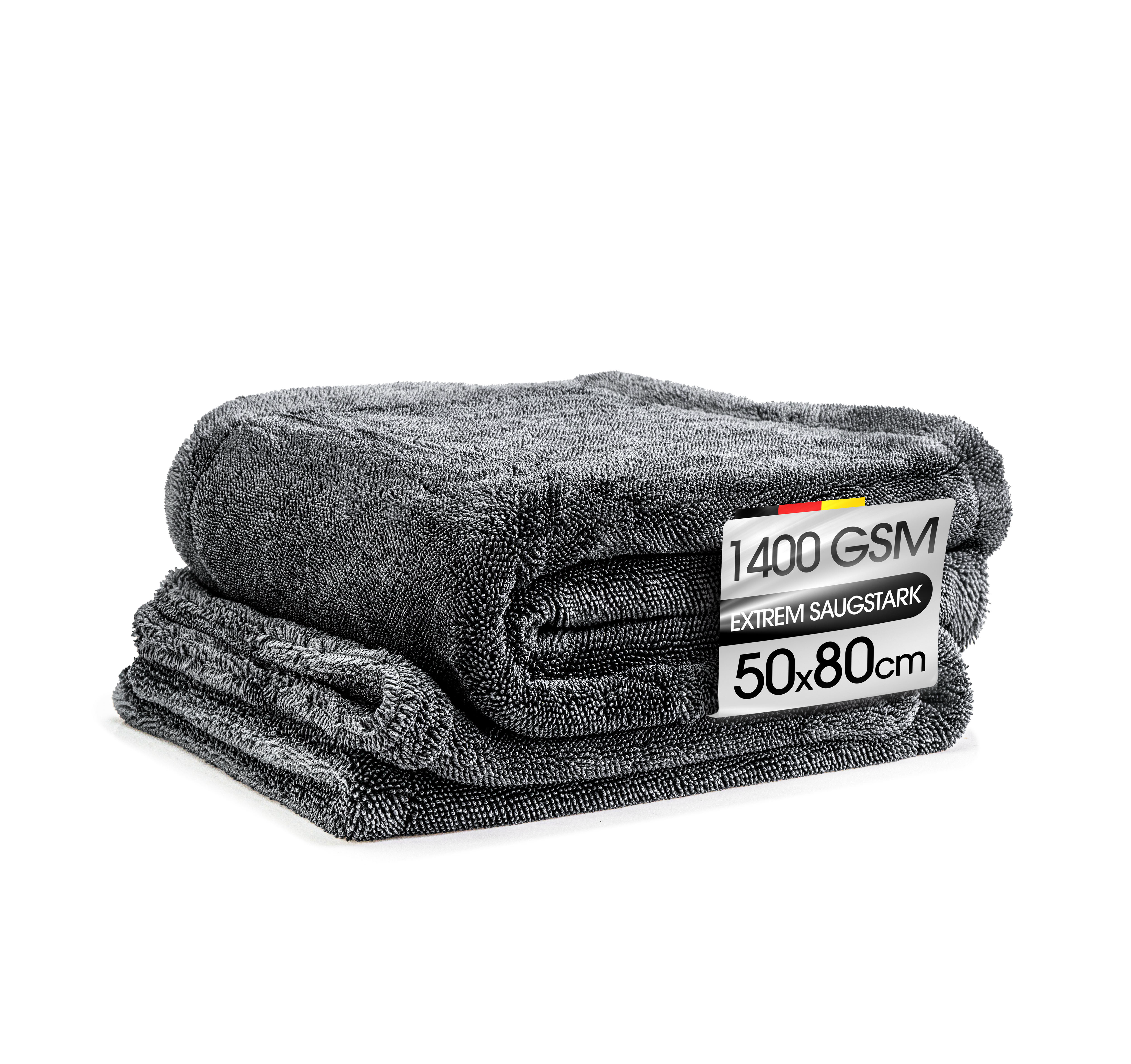 Microfiber cloth GRAY 1400 GSM