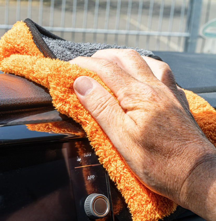 Microfiber cloth ORANGE 800 GSM