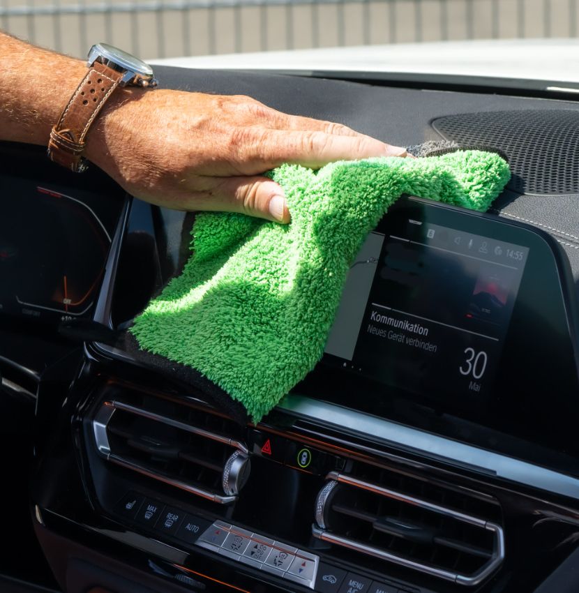 Microfiber cloth GREEN 800 GSM