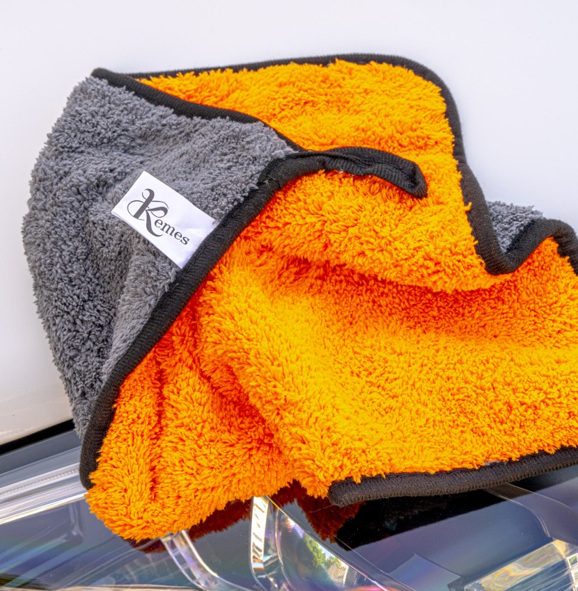 Microfiber cloth ORANGE 800 GSM