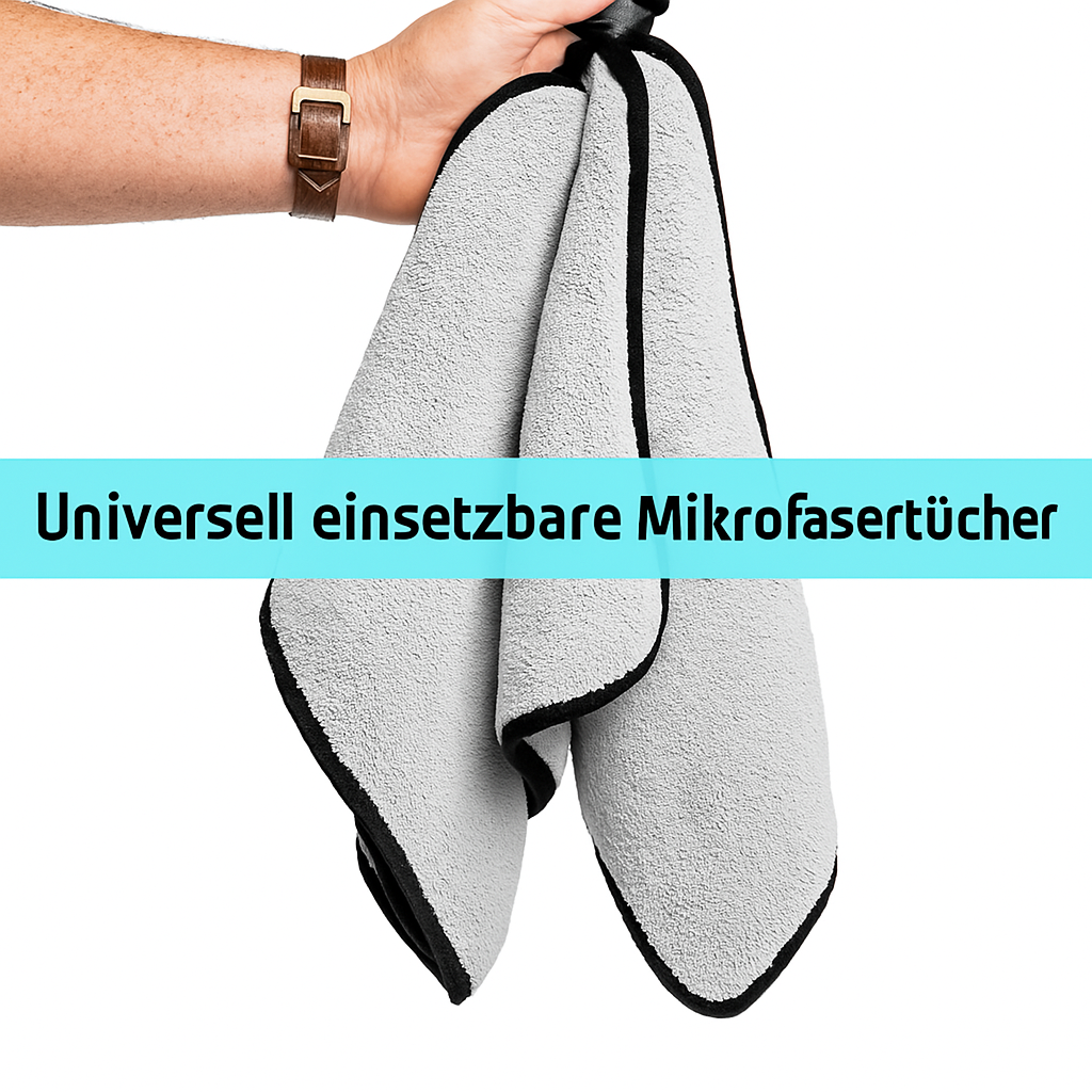 Mikrofasertücher 600GSM 30x30cm Hellgrau