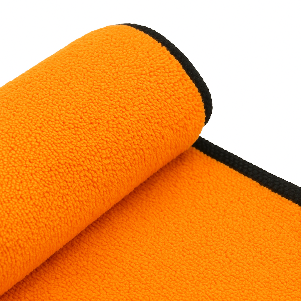 600GSM Mikrofasertuch Orange/Orange 3 x Stück 30x30cm